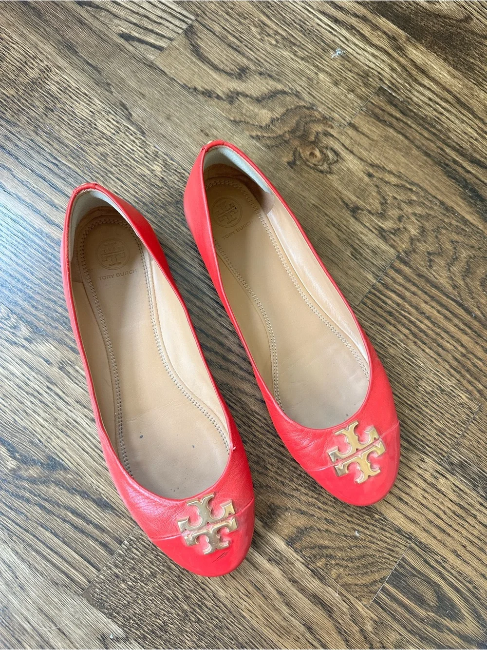 Red Tori Burch Ballet Flat size 9.5